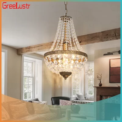 Crystal Chandelier Vintage Pendant Light